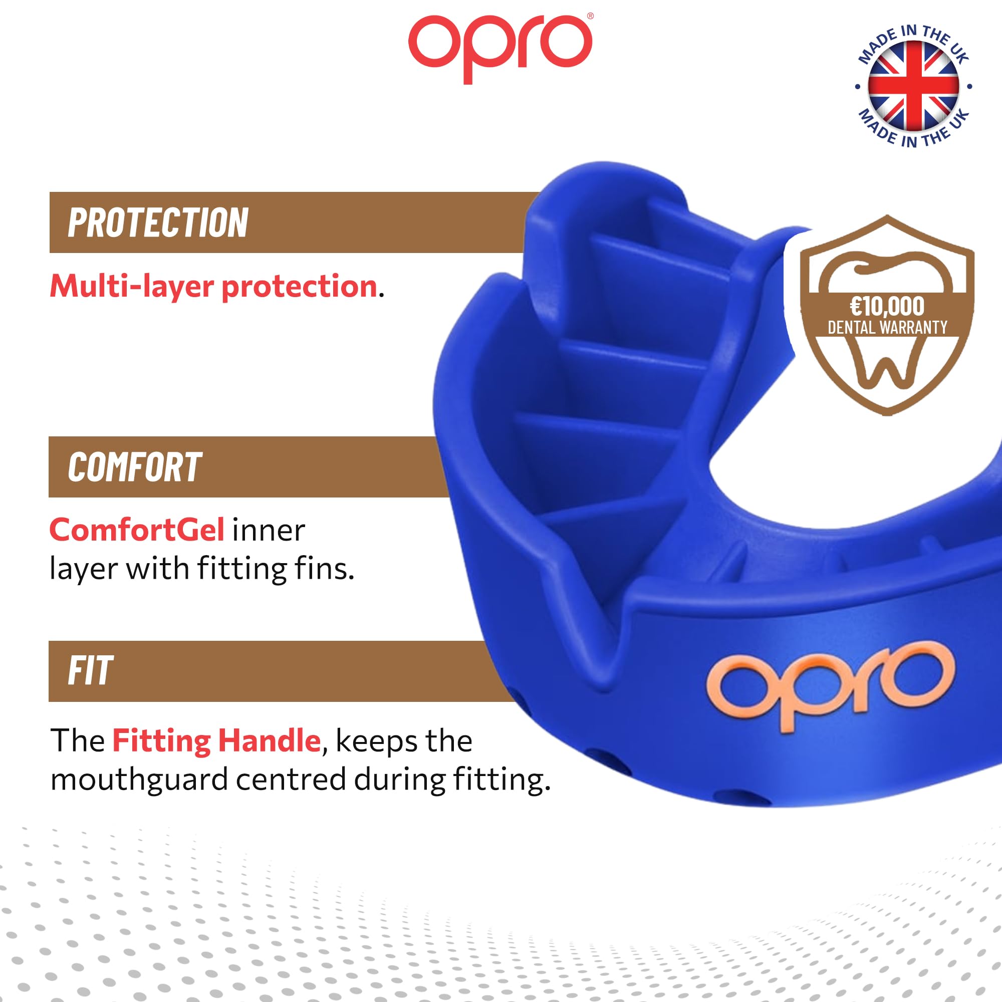 Amazon | OPRO マウスガード「ブロンズ」| スポーツ用マウスピース
